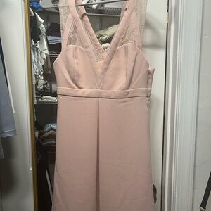 Elegant Pink Sleeveless Dress